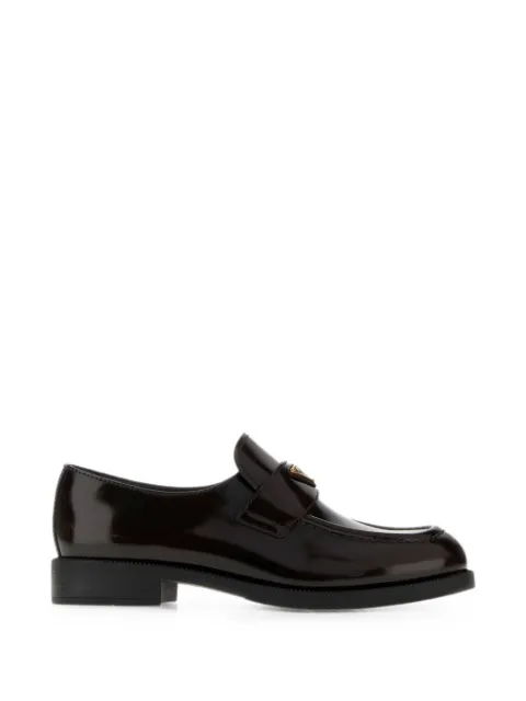Prada Loafer mit Logo-Schild