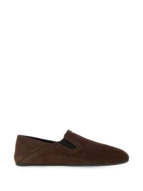Prada suede slip-on loafers