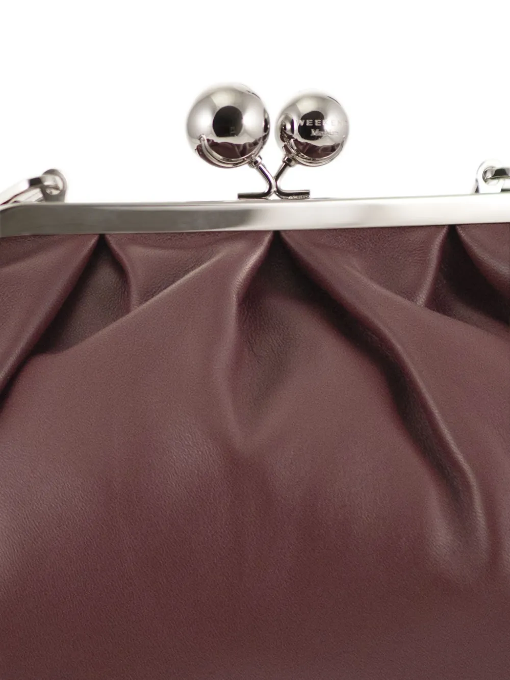 Weekend Max Mara Medium Pasticcino leren clutch Rood