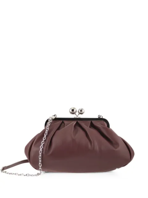 Weekend Max Mara medium Pasticcino leather clutch bag