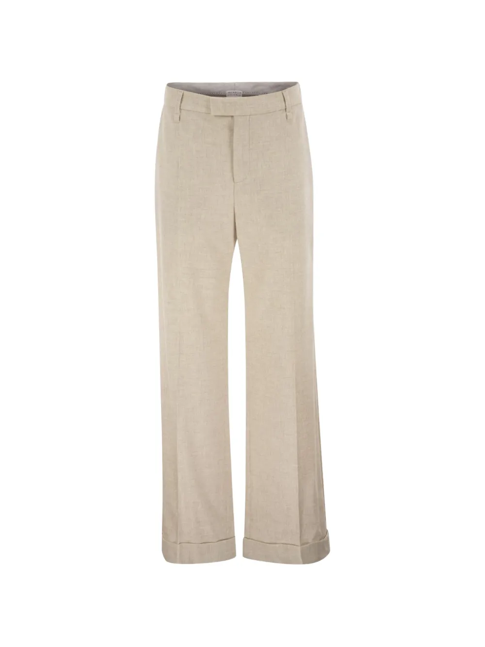 Brunello Cucinelli turn-up-hem tailored trousers - Neutrals