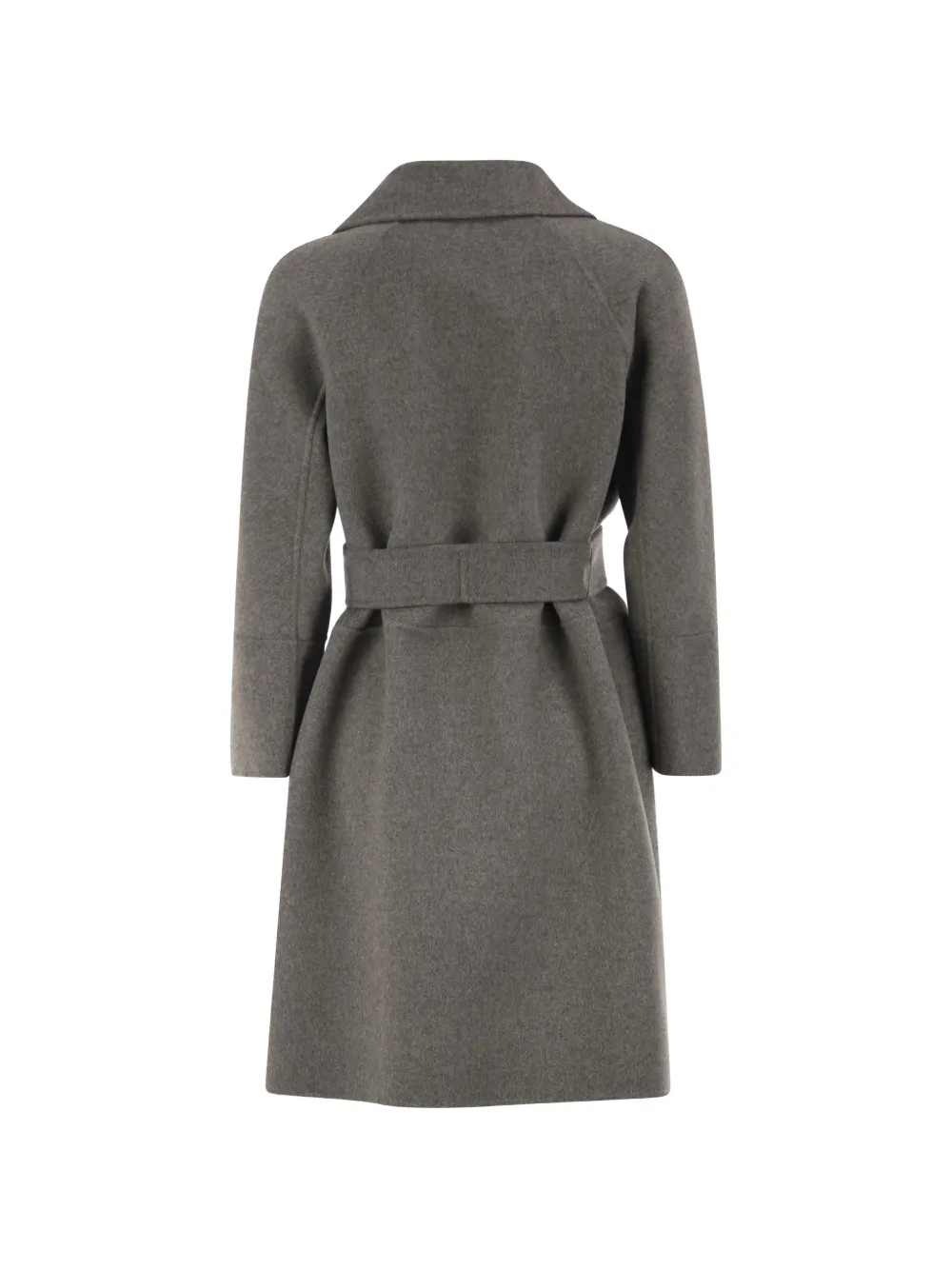 'S Max Mara Wollen jas met ceintuur Grijs