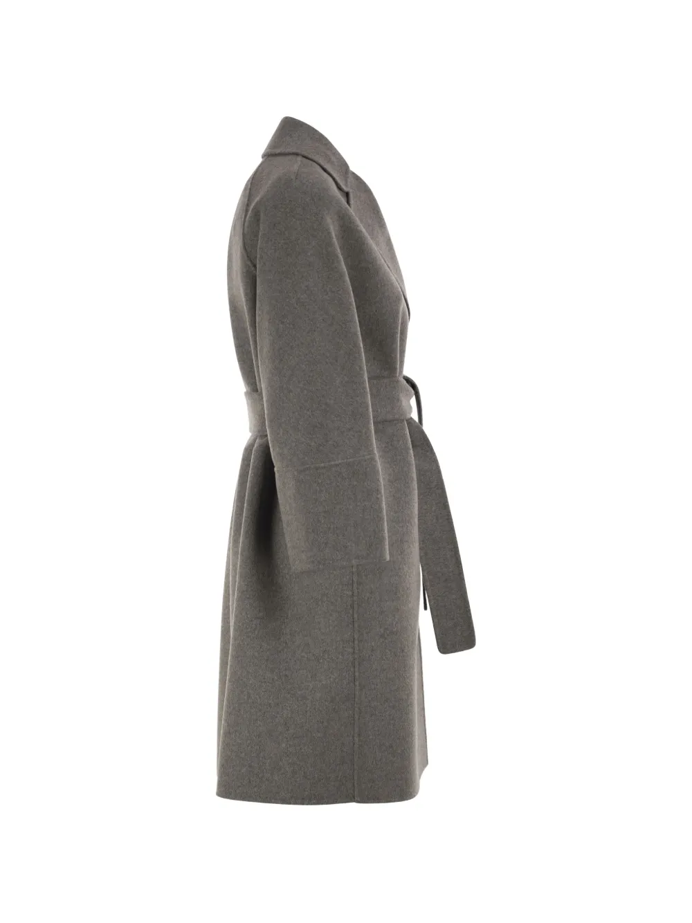 'S Max Mara Wollen jas met ceintuur Grijs