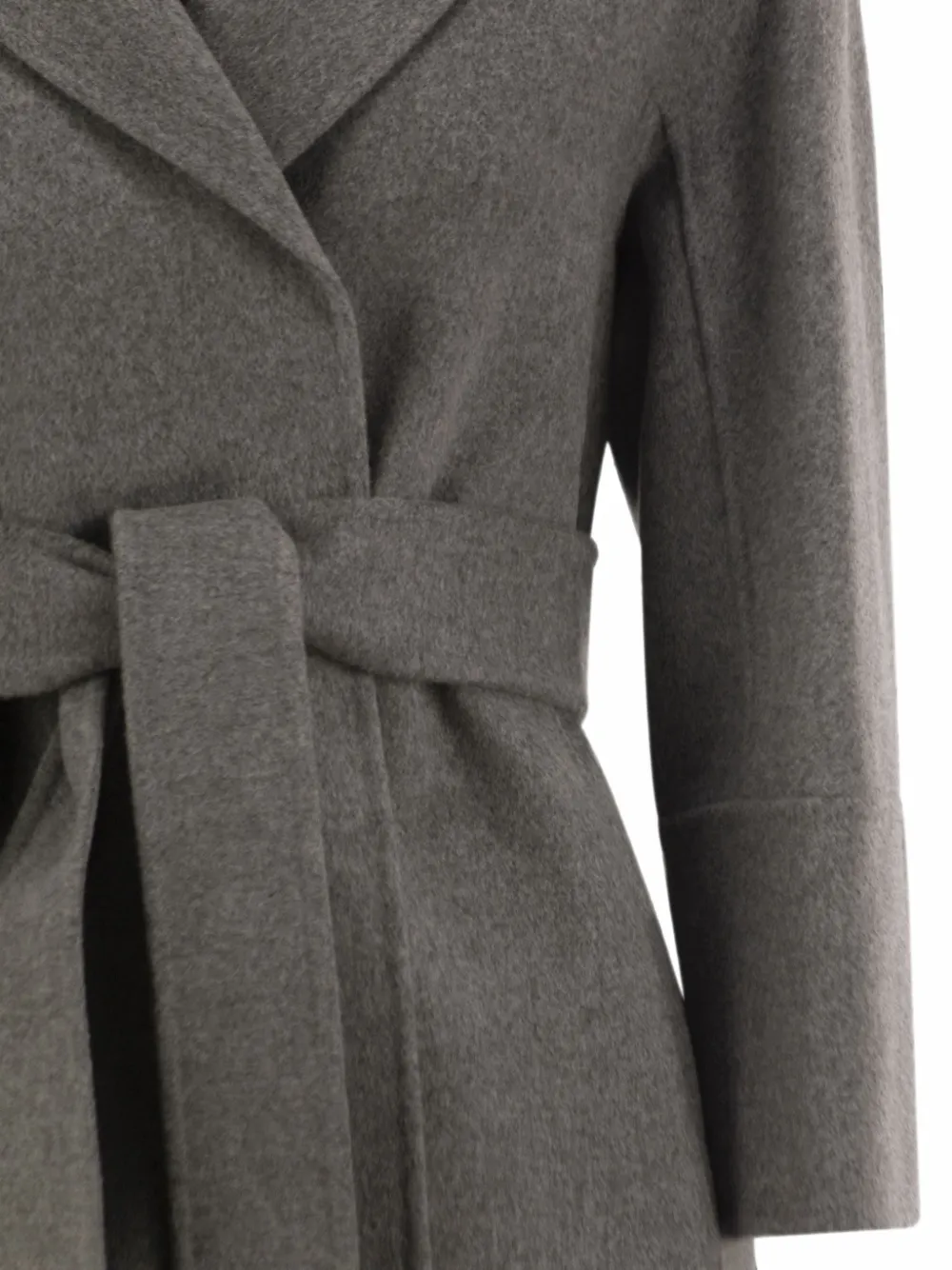 'S Max Mara Wollen jas met ceintuur Grijs
