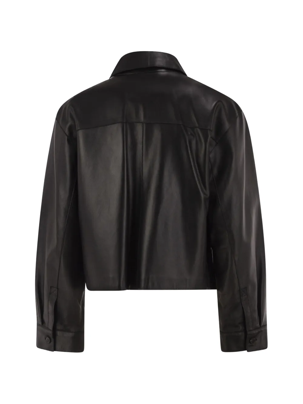 Weekend Max Mara Cropped lamsleren jack Zwart
