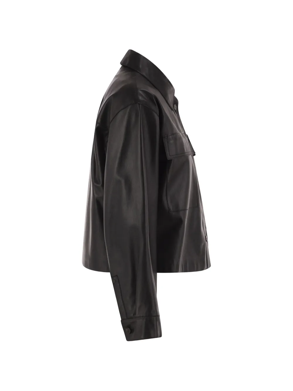 Weekend Max Mara Cropped lamsleren jack Zwart
