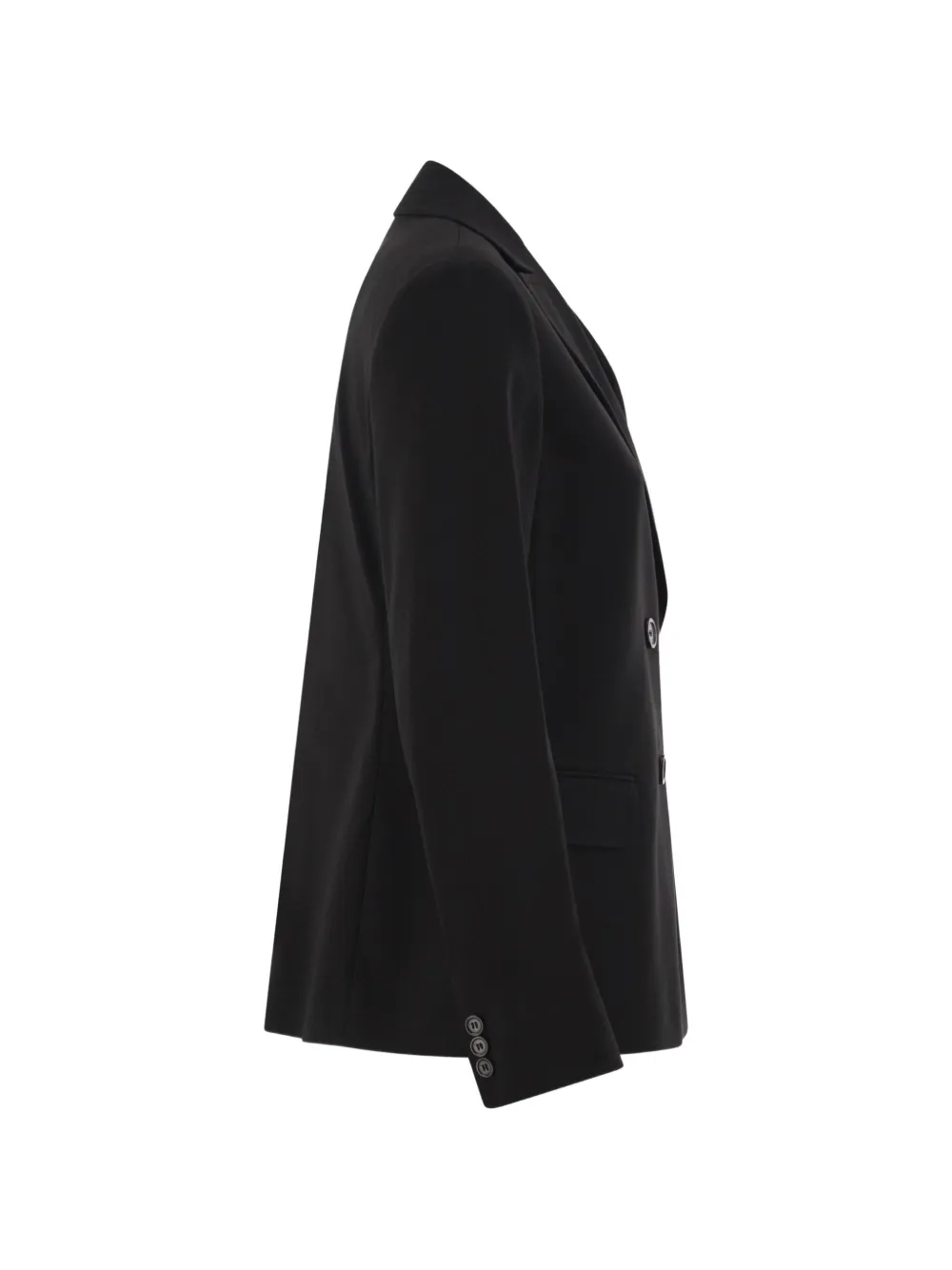 Weekend Max Mara Blazer van stretch-stof met dubbele rij knopen Zwart