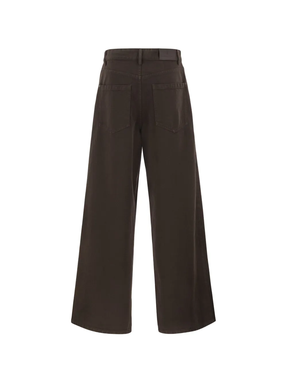 Brunello Cucinelli Jeans verfraaid met monogram en geverfd effect Bruin
