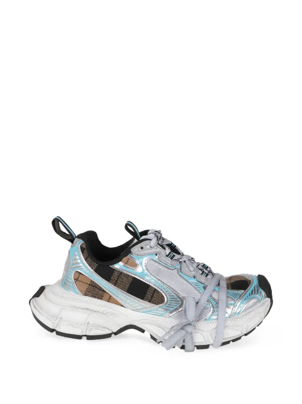 Balenciaga 3XL Panelled Sneakers in Silver
