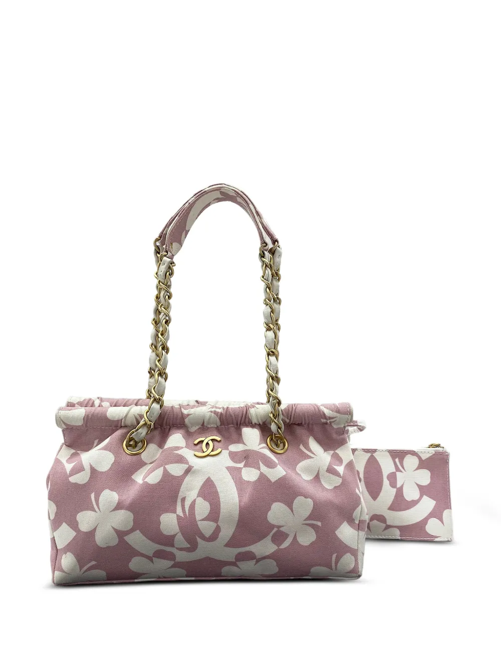 CHANEL Pre-Owned 2002-2003 Clover CC shoulder bag - Pink