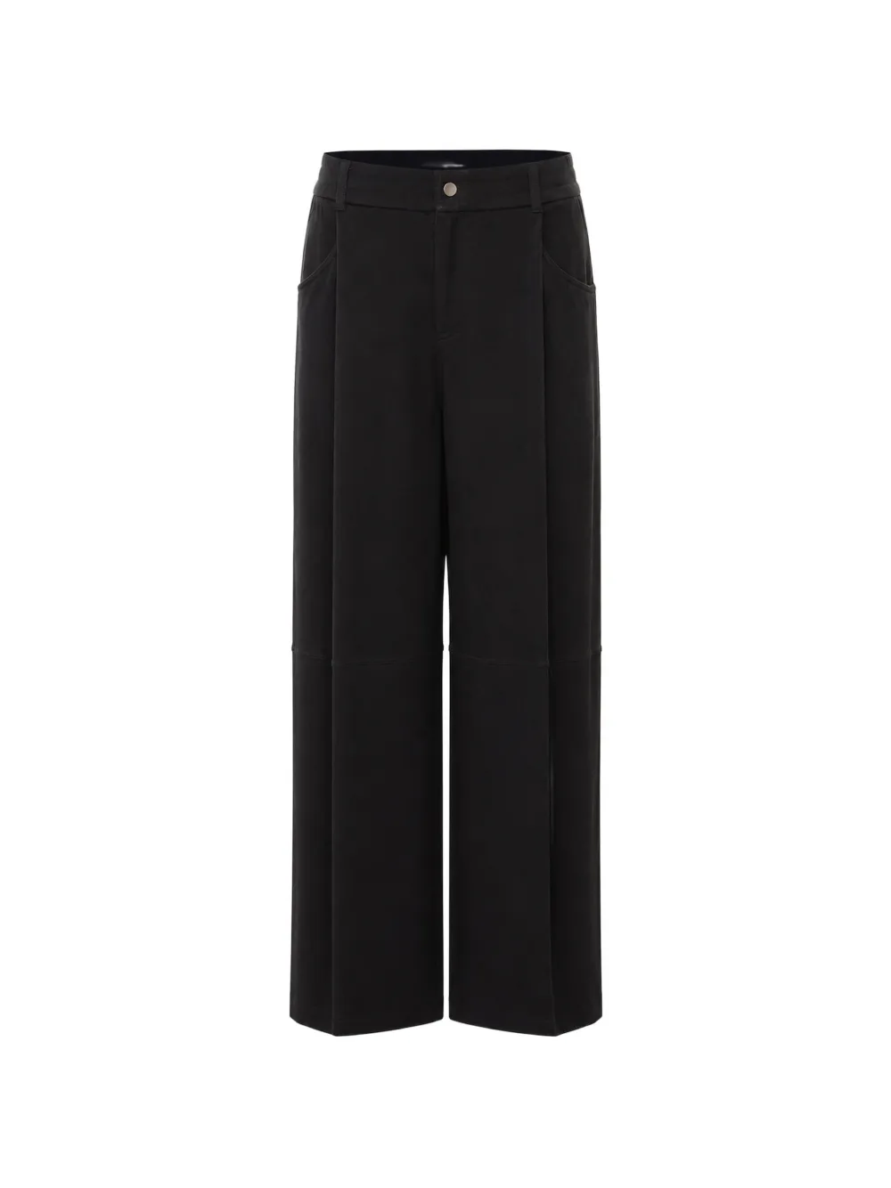 Brunello Cucinelli pleated flared trousers - Schwarz