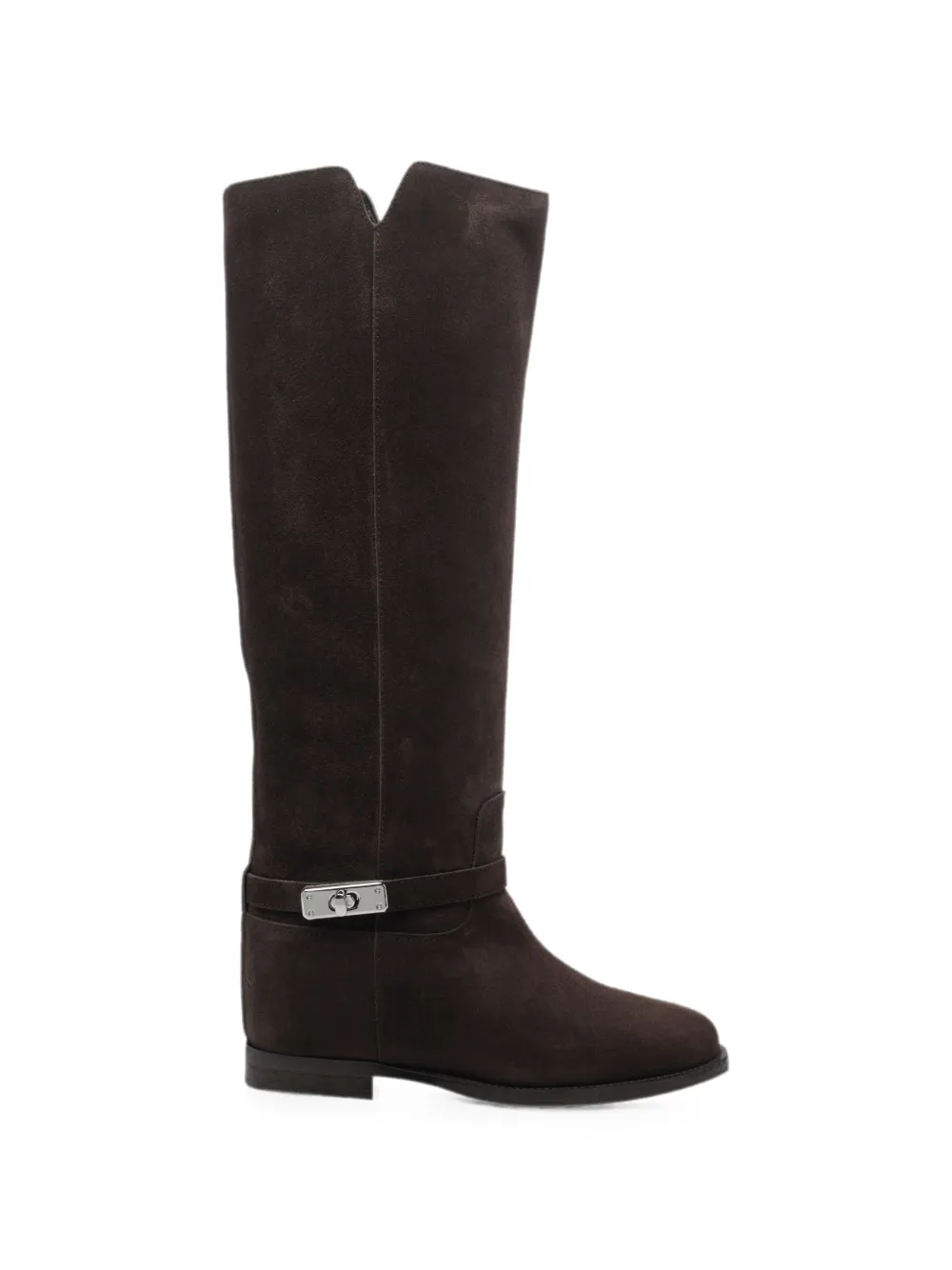 Via Roma 15 padlock suede boots Bruin