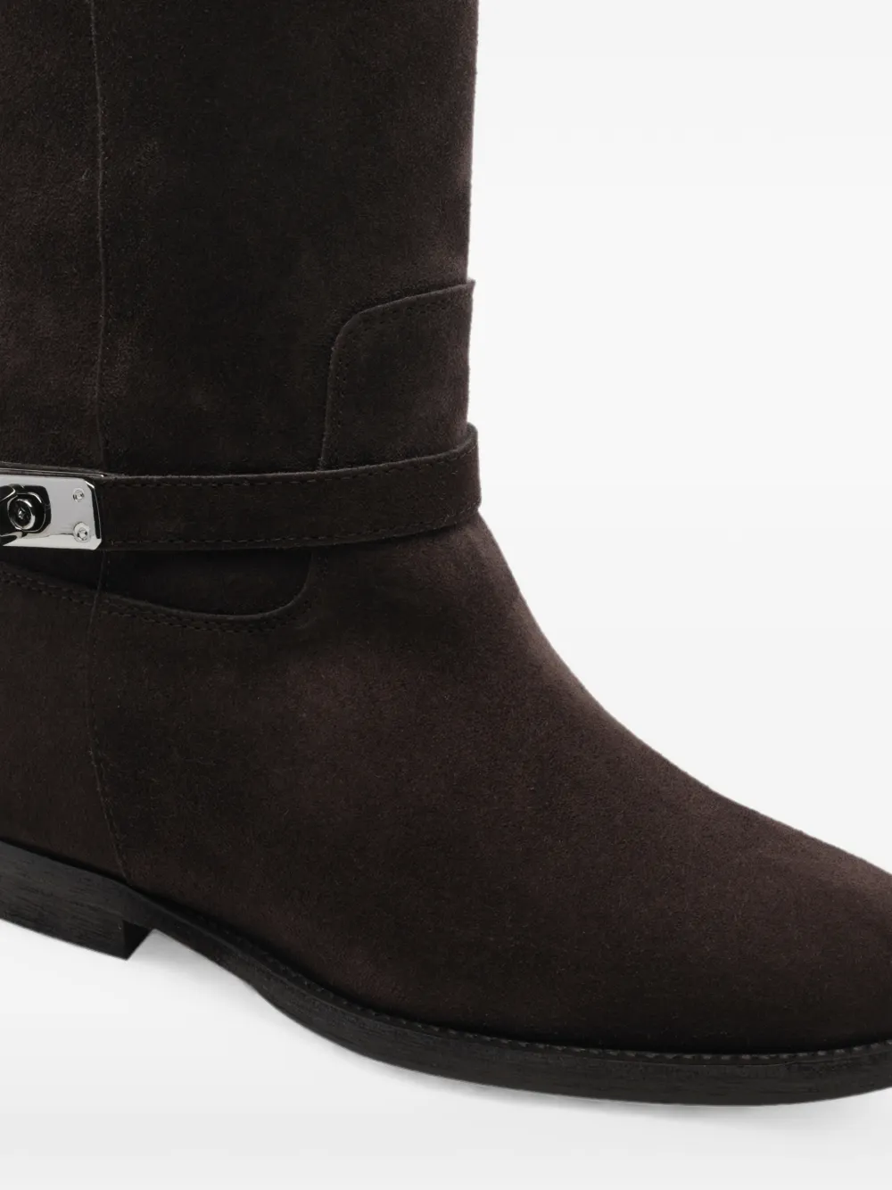Via Roma 15 padlock suede boots Bruin
