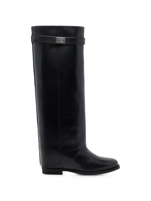 Via Roma 15 botas altas con detalle de candado