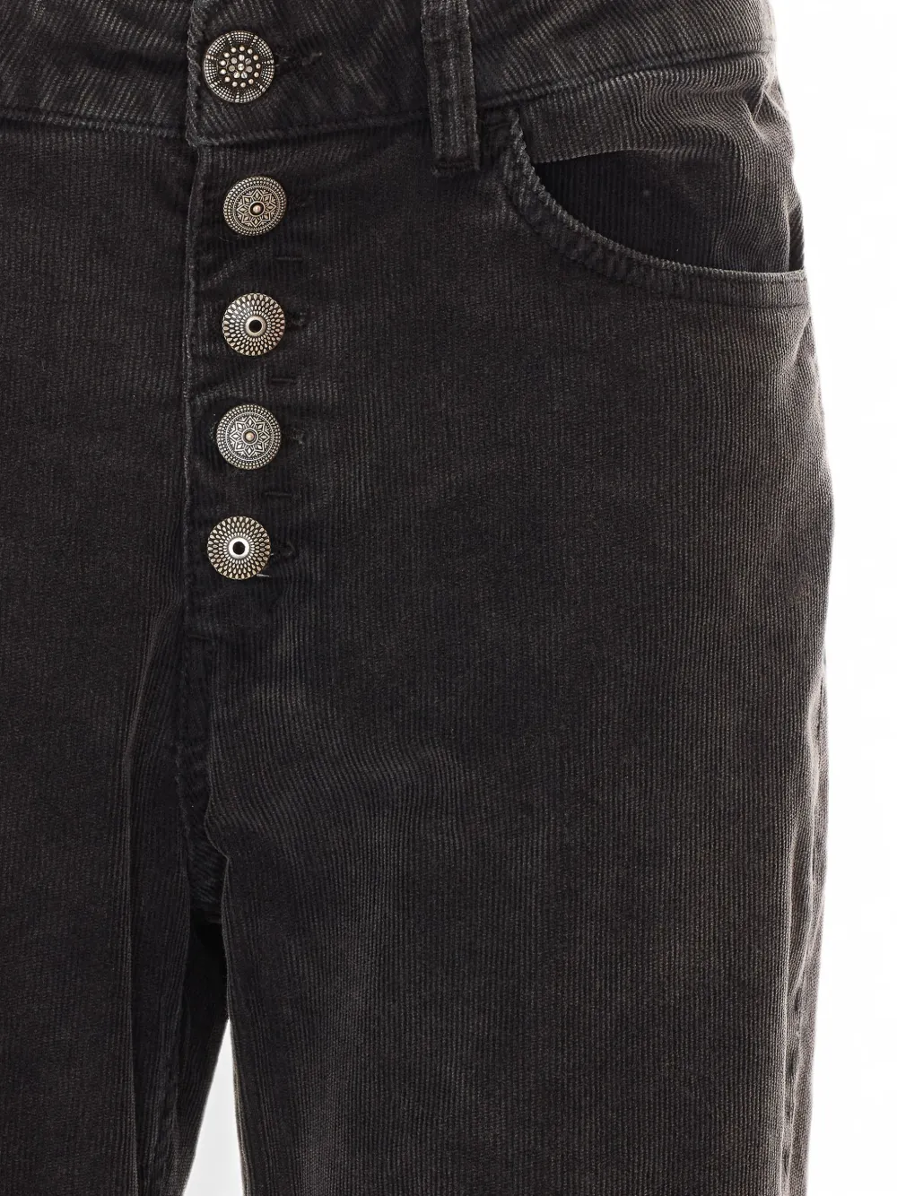 DONDUP Koons Gioiello ribfluwelen jeans Grijs