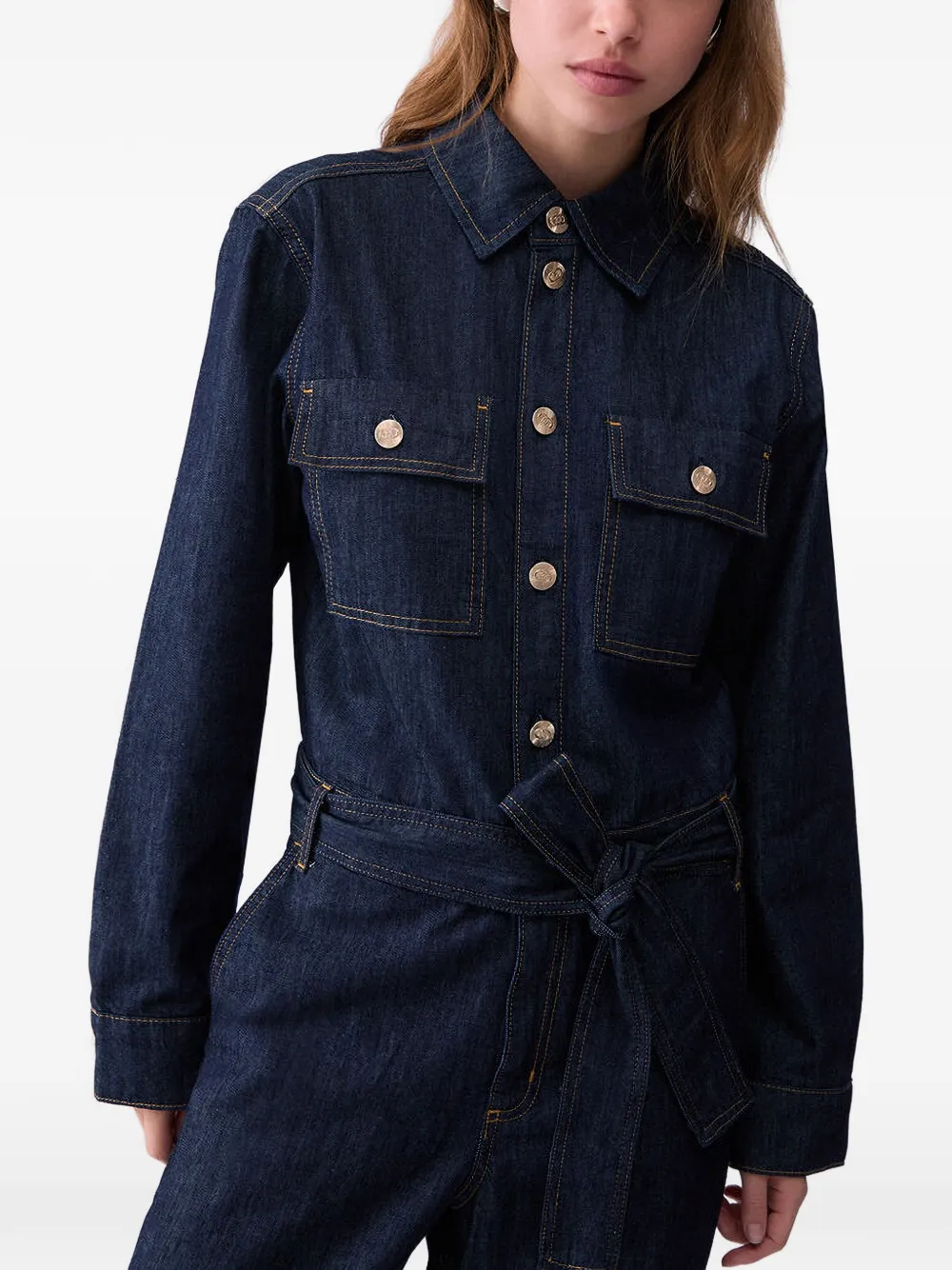 LIU JO Jumpsuit met ceintuur Blauw