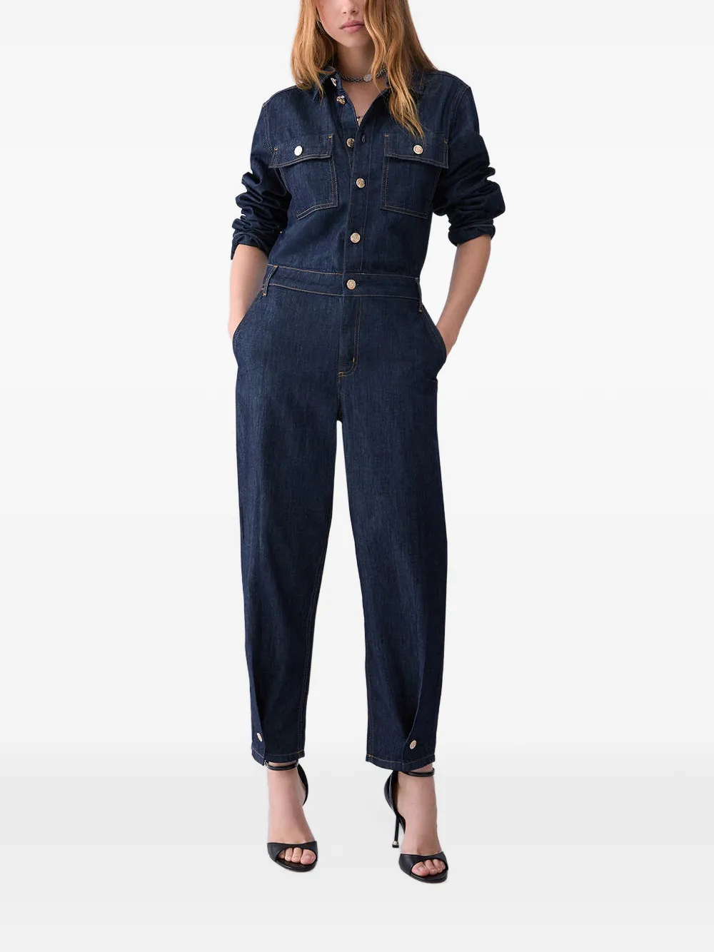 LIU JO Jumpsuit met ceintuur Blauw