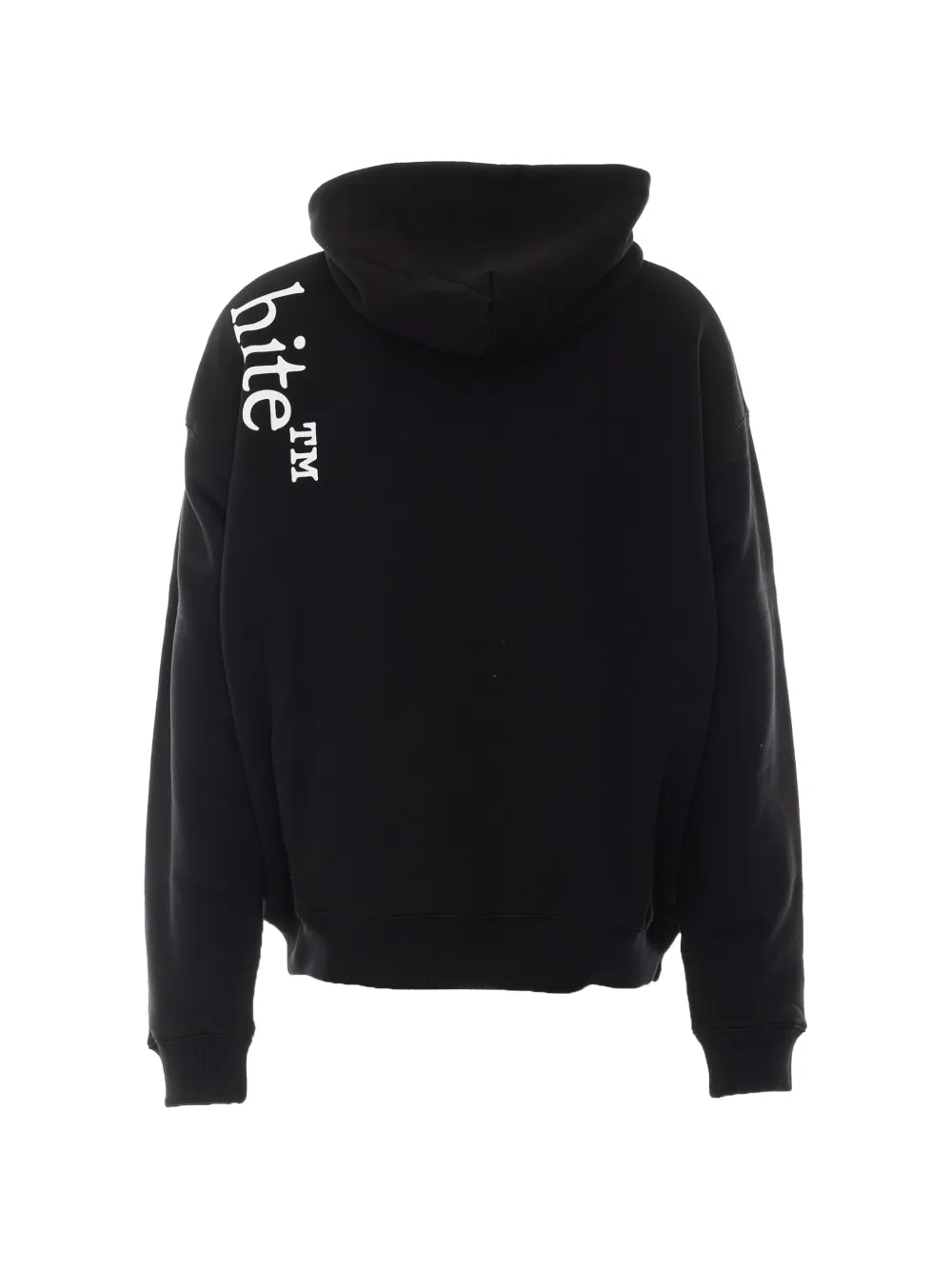 Off-White Hoodie met logoprint en trekkoord Zwart