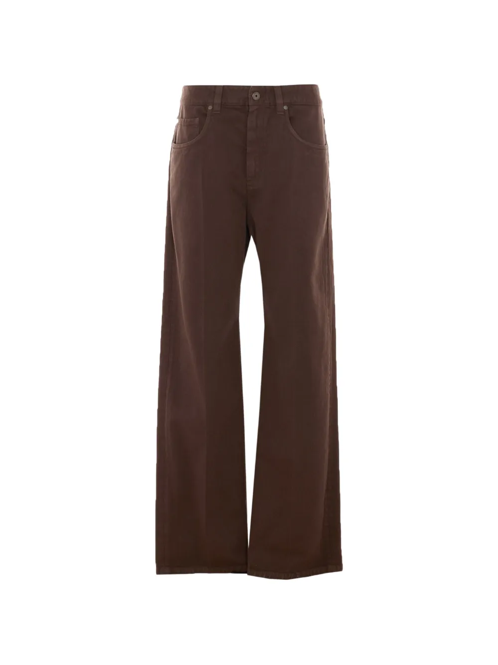 Brunello Cucinelli loose-fit cotton jeans - Marrone