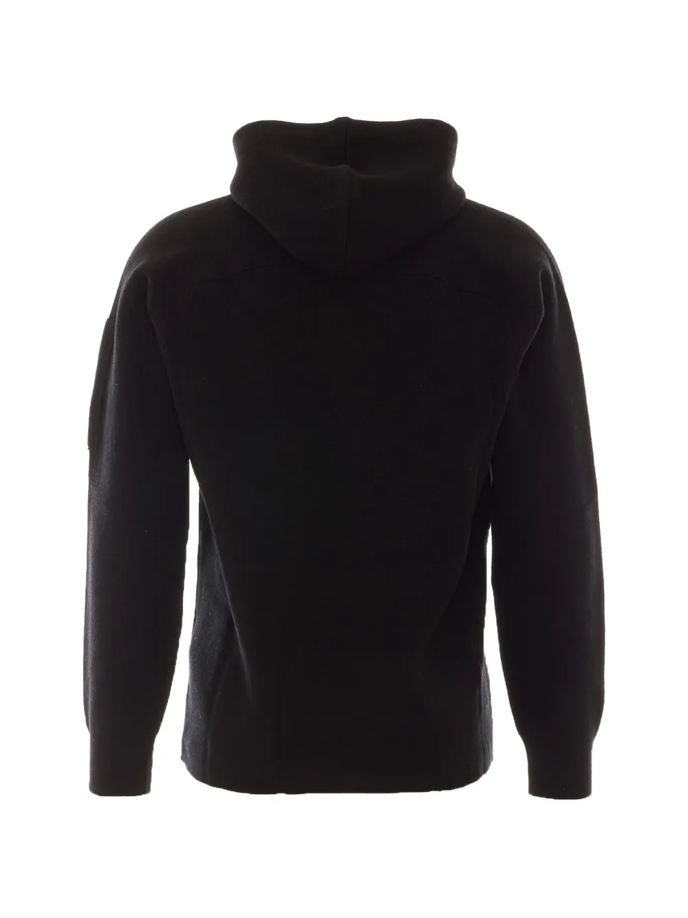 C.P. Company Gebreide hoodie met Lens-detail Zwart
