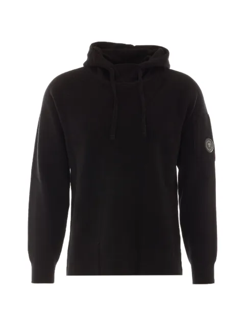 C.P. Company Lens-detail knitted hoodie