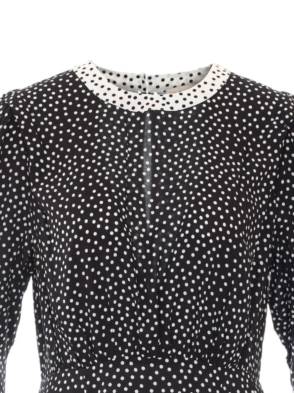 Rixo maxi-dress met luipaardprint en stippen Zwart