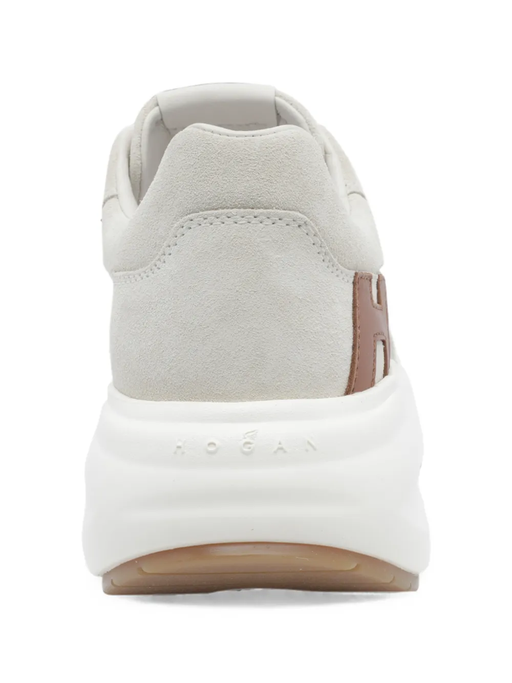 Hogan logo-patch platform sneakers Beige