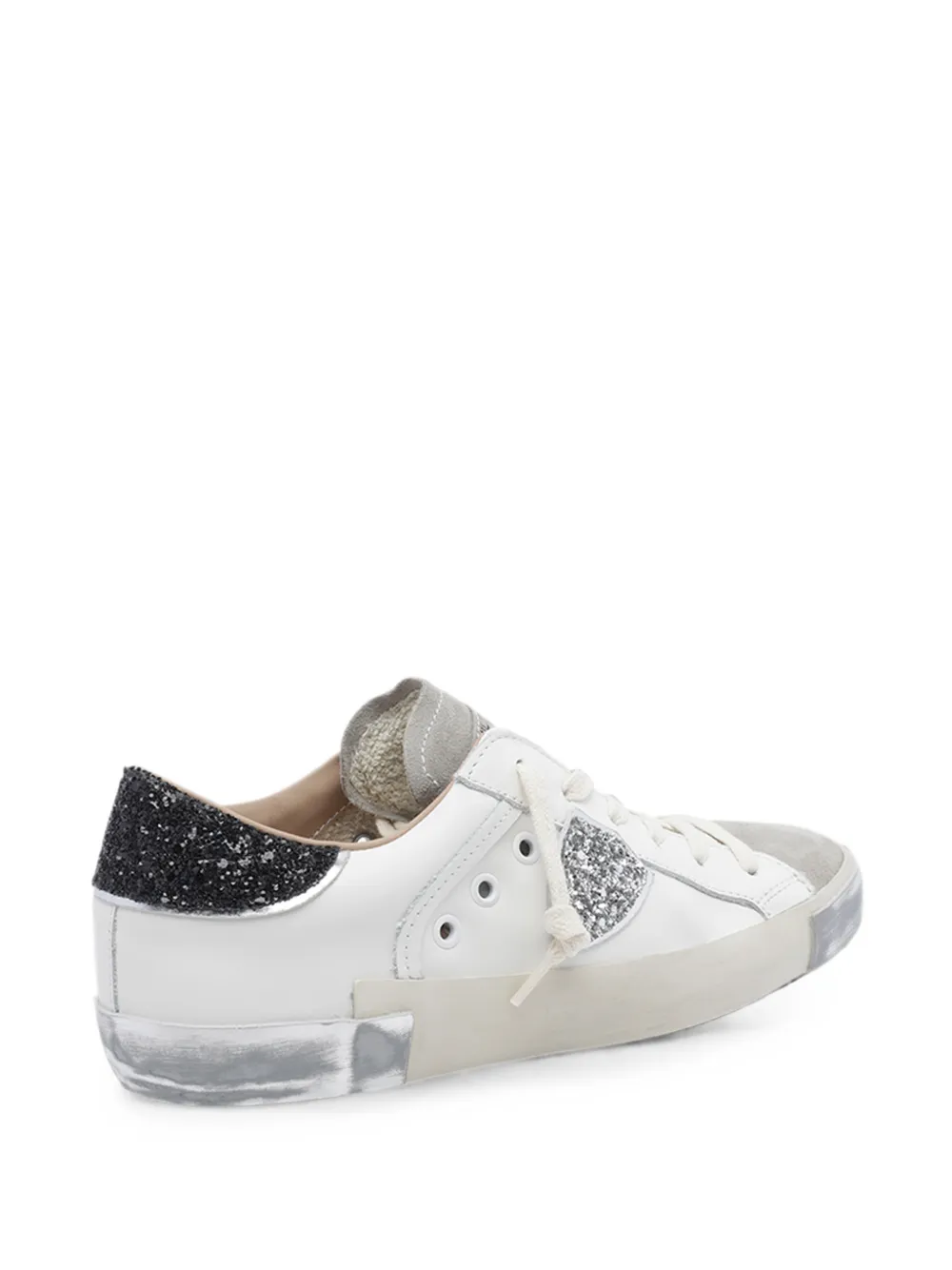 Philippe Model Paris Prsx glitter-detail sneakers Wit