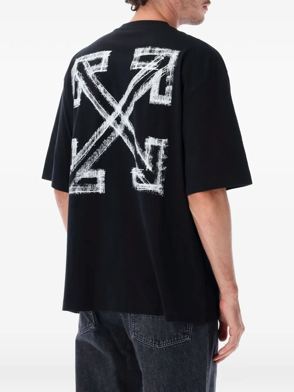 Off-White Motion Arrow T-shirt met korte mouwen Zwart