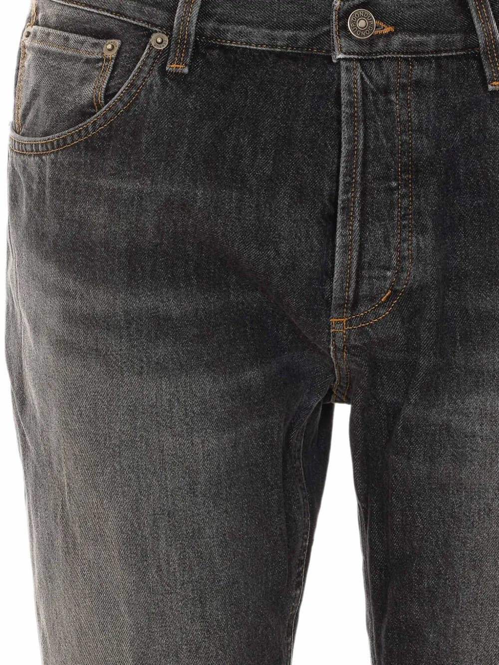 DONDUP Jeans met toelopende pijpen Zwart