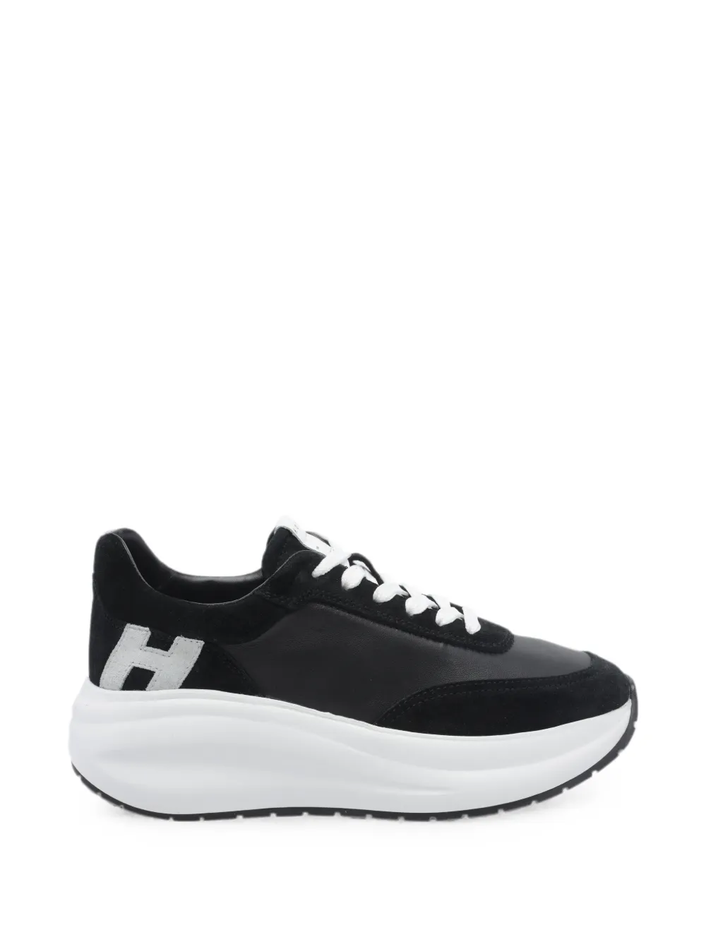 Hogan Maxi I logo-patch platform sneakers Zwart