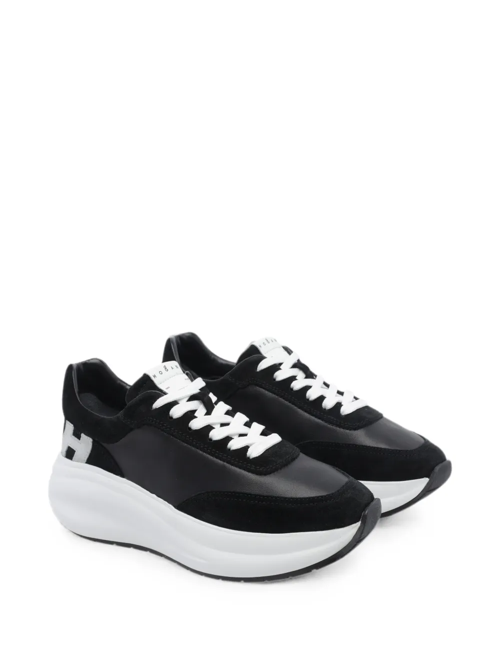 Hogan Maxi I logo-patch platform sneakers Zwart