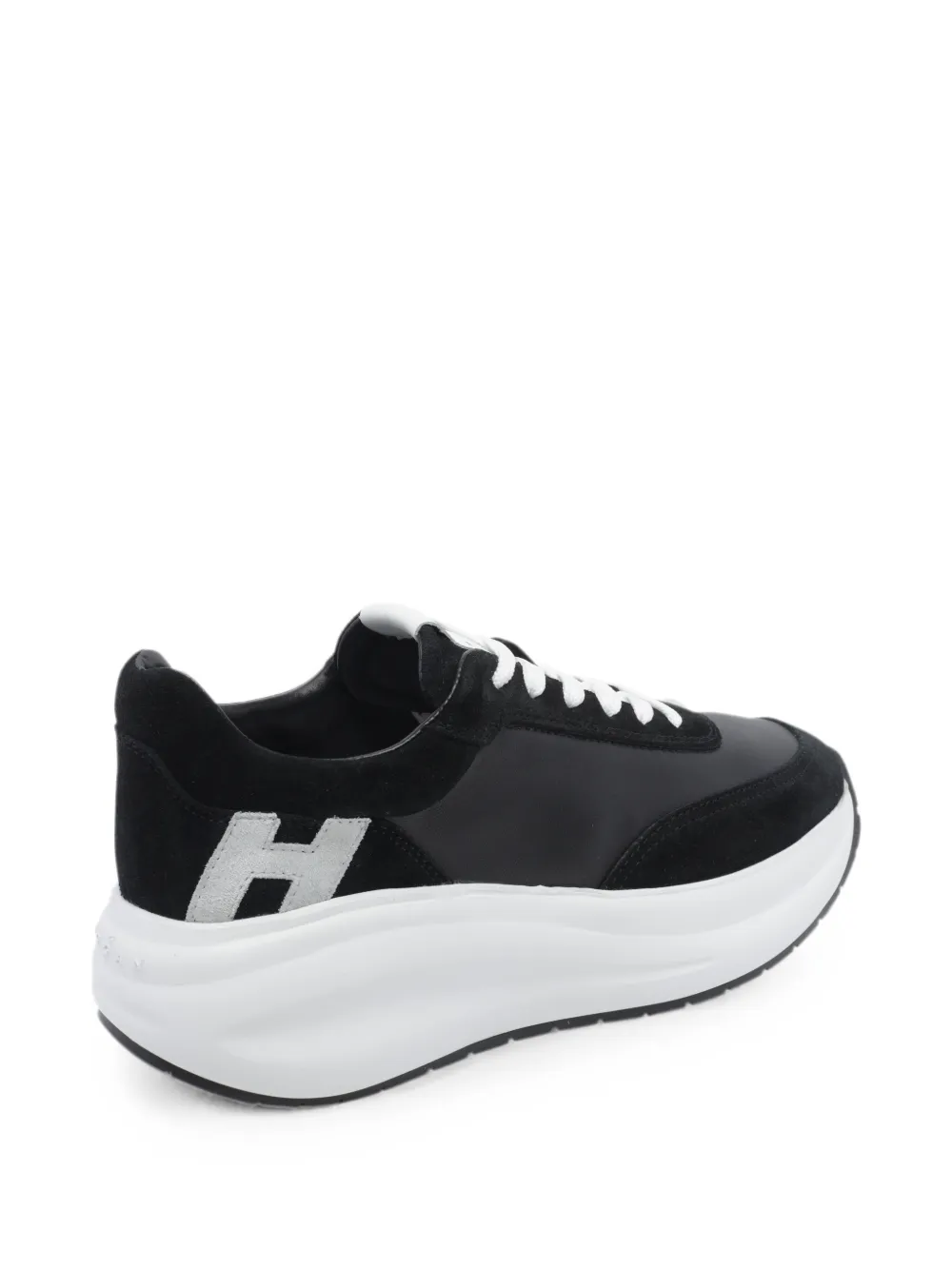 Hogan Maxi I logo-patch platform sneakers Zwart