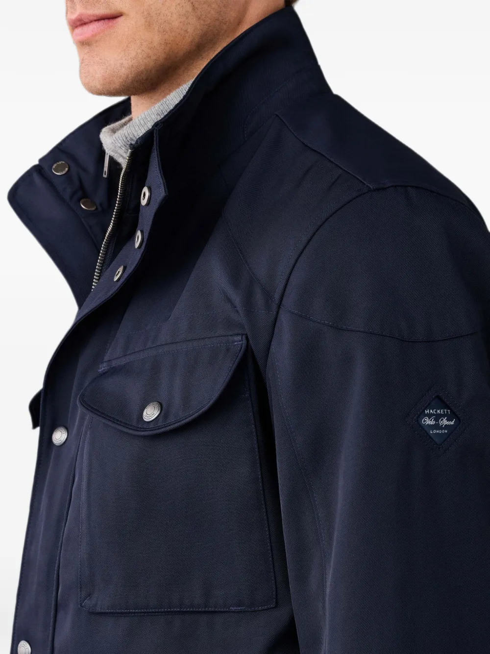 Hackett London Velospeed four-pocket Jacket | Blue | FARFETCH