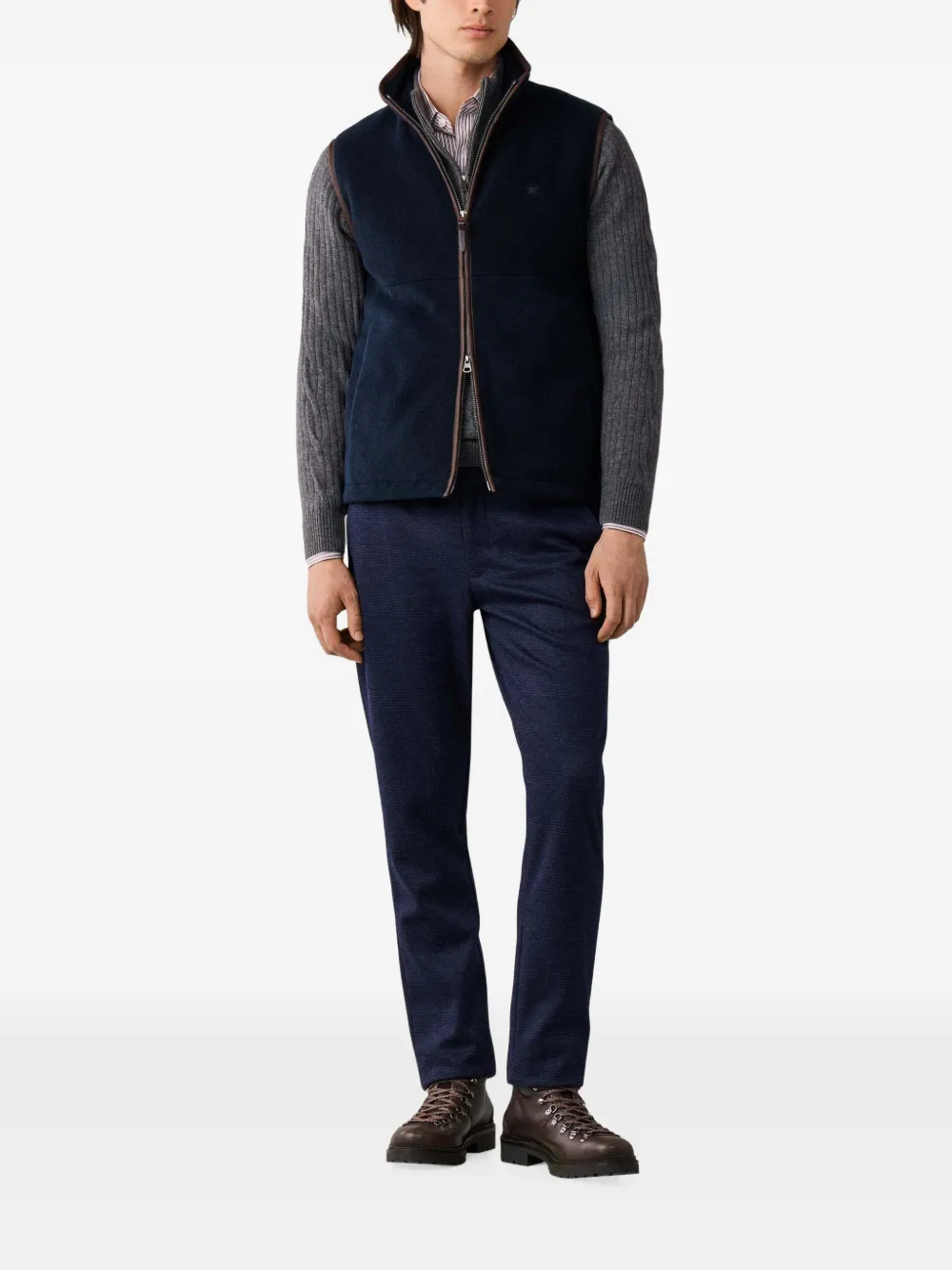 Hackett London Polar fleece bodywarmer Bruin