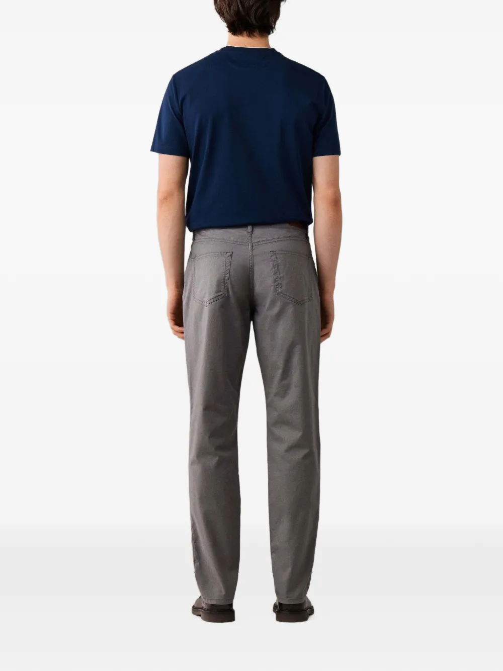 Hackett London Canvas broek met textuur Grijs