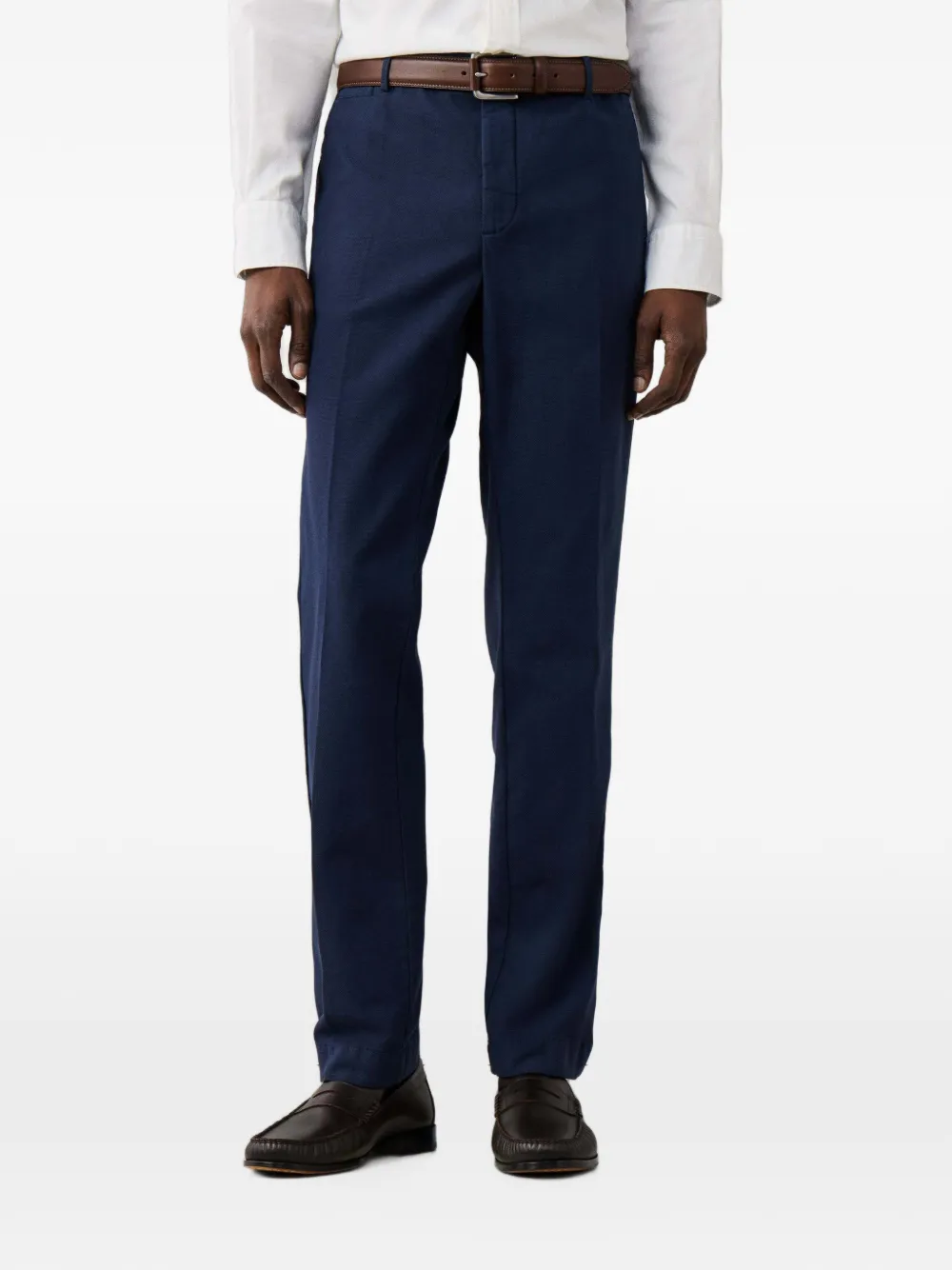 Hackett London Kensington Devon broek met knopen Blauw