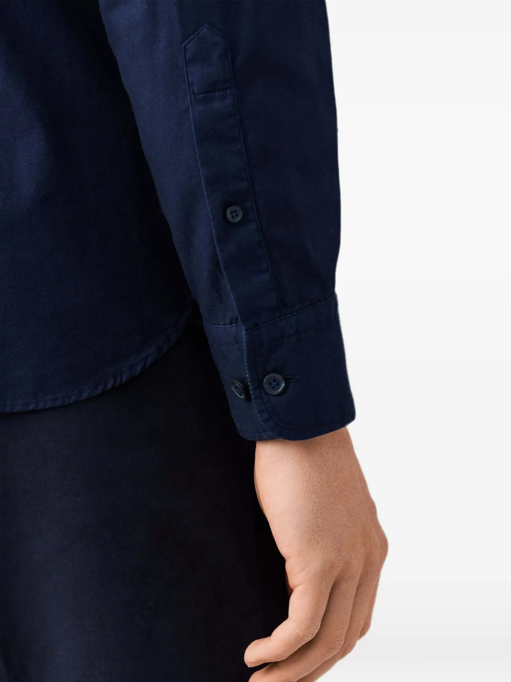 Hackett London Brompton Oxford overhemd met geverfd effect Blauw