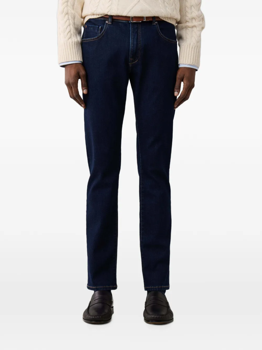 Hackett London Newburg Powerflex jeans Blauw