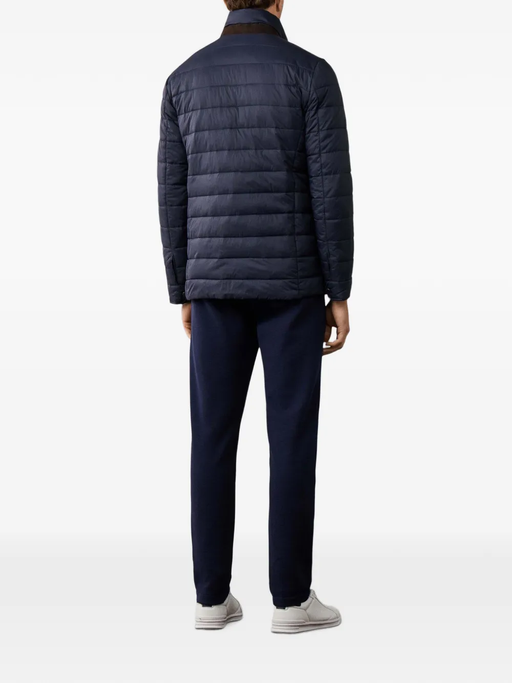 Hackett London Velospeed gewatteerd jack Blauw