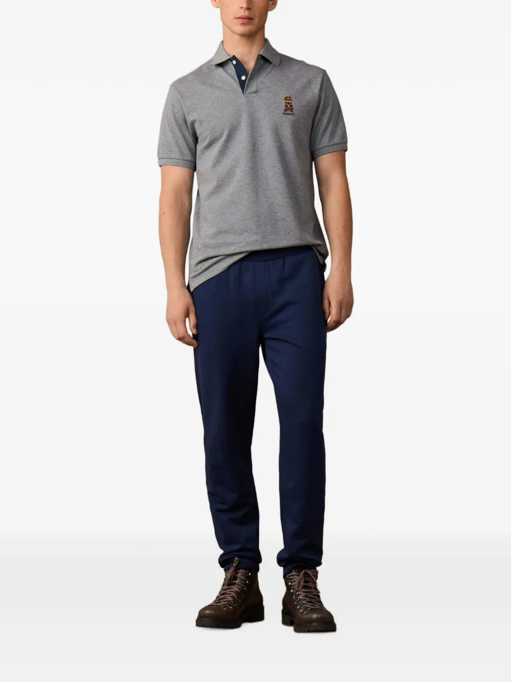 Hackett London Heritage Harry poloshirt Grijs
