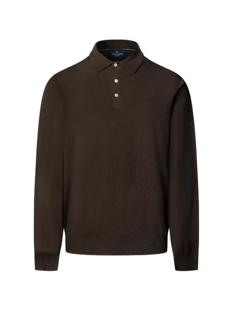 Hackett London long-sleeve polo shirt
