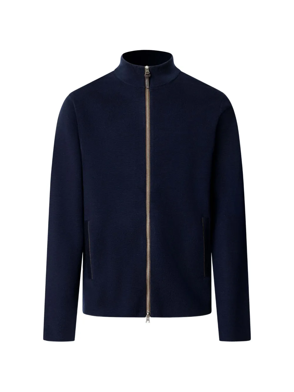 Hackett London Cardigan Milano in lana merino - Blu