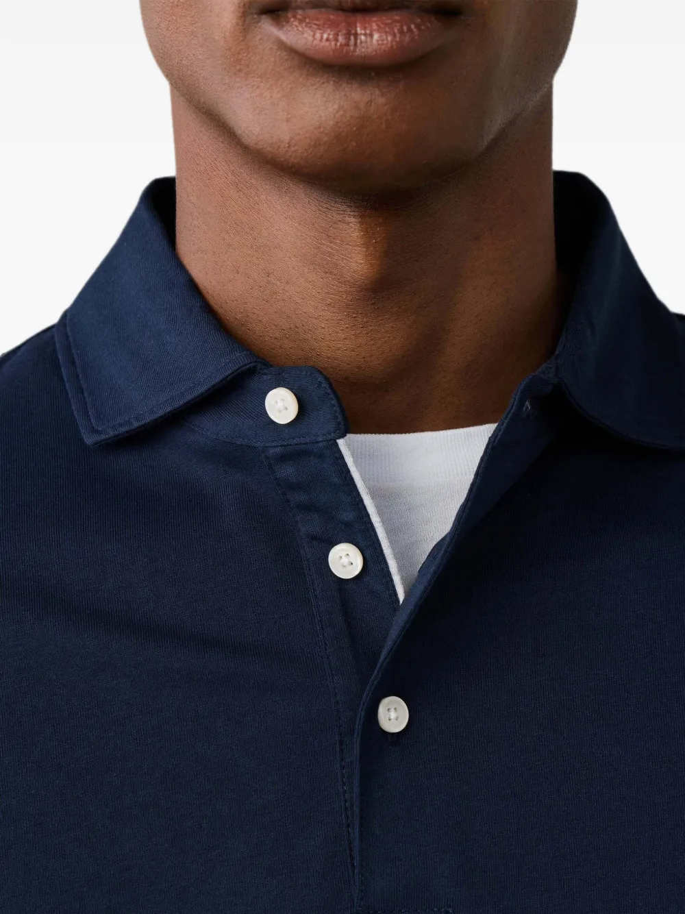 Hackett London Poloshirt met lange mouwen Blauw