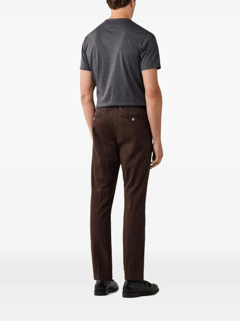 Hackett London Kensington slim-fit broek Bruin