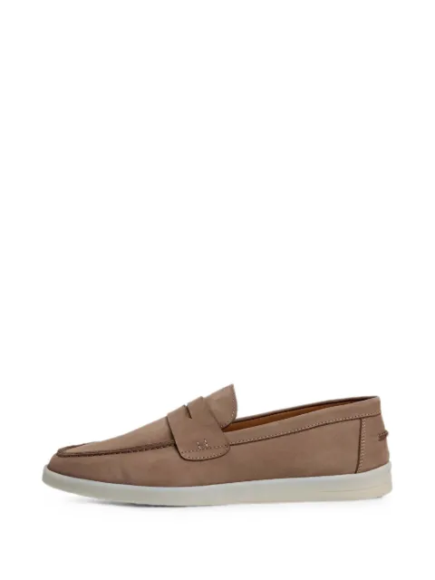 Hackett London nubuck saddle sneakers