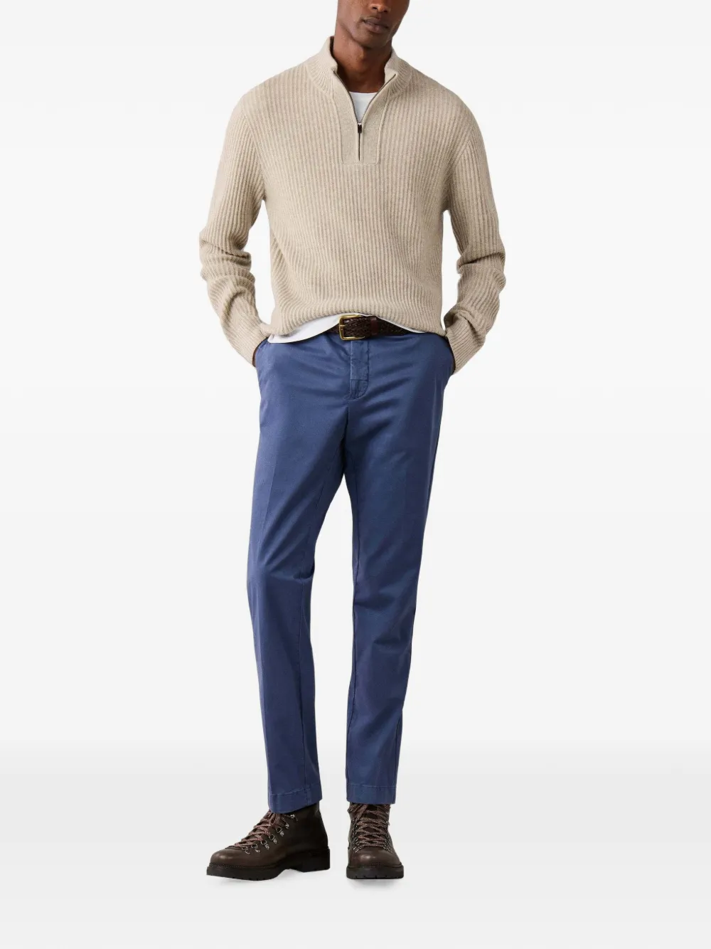 Hackett London Kensington slim-fit chino Blauw