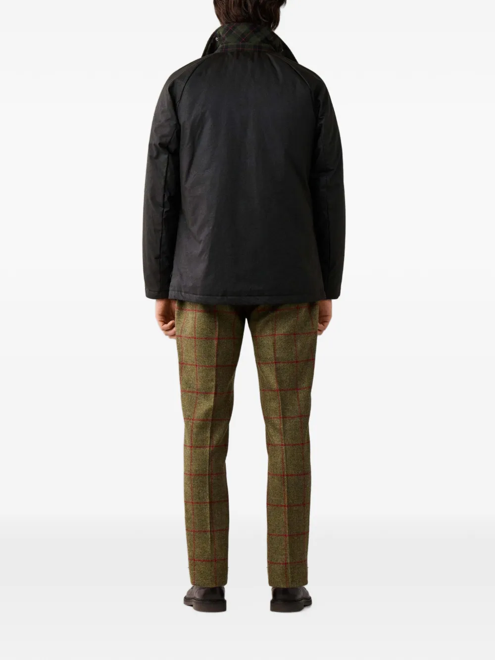 Hackett London Gewaxt jack met katoenen coating Groen