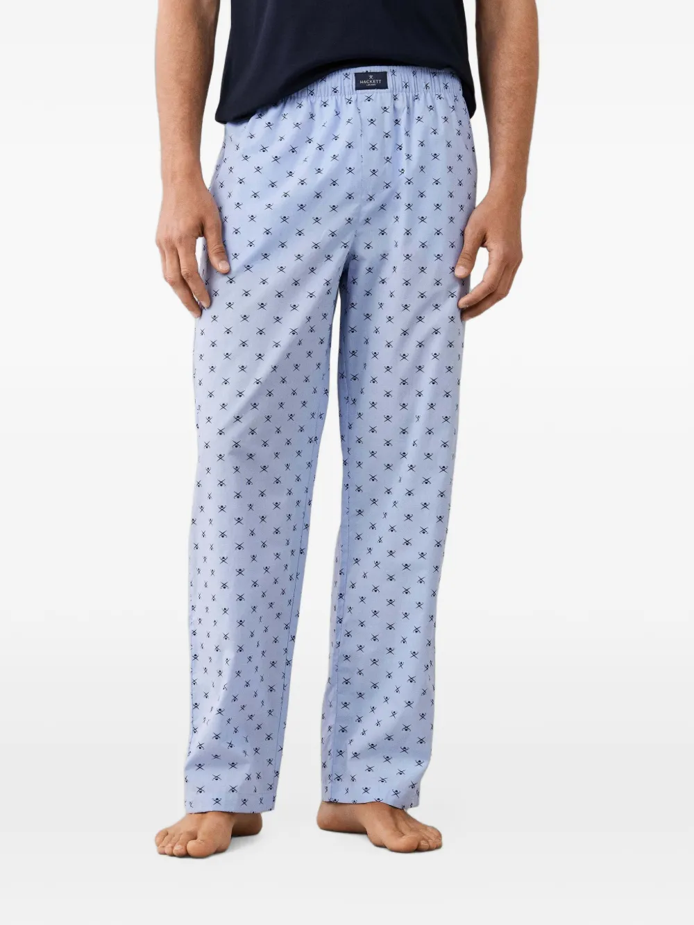 Hackett London Katoenen-ondergoedset met Icon-print Blauw