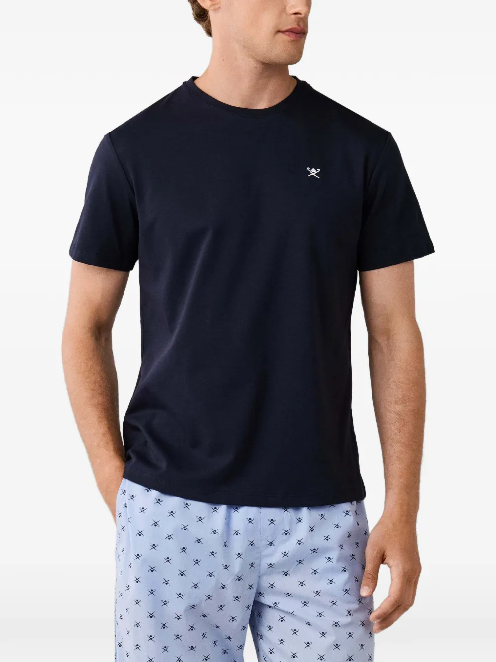 Hackett London Katoenen-ondergoedset met Icon-print Blauw